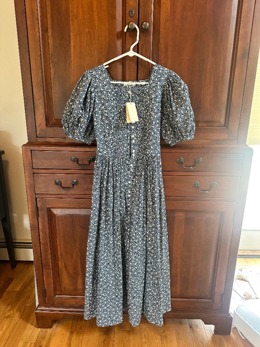 DÔEN Asheville Dress in Blue Cottage Daisy
